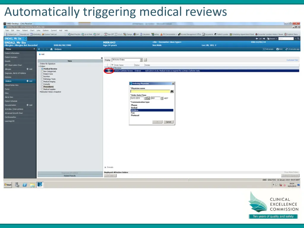 automatically triggering medical reviews 3