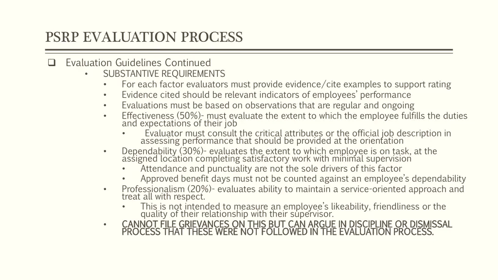 psrp evaluation process 1
