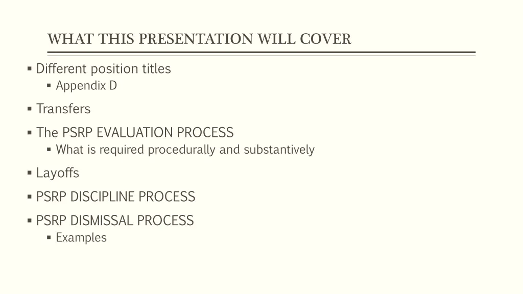 what this presentation will cover