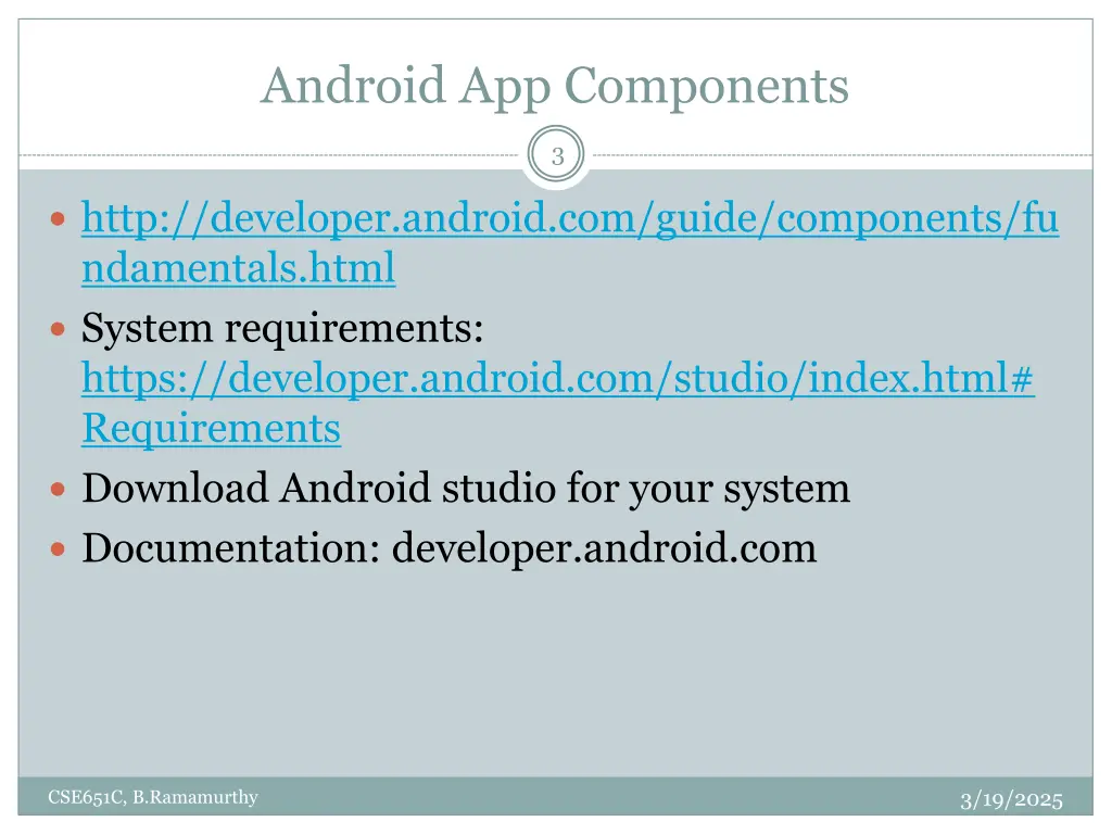 android app components