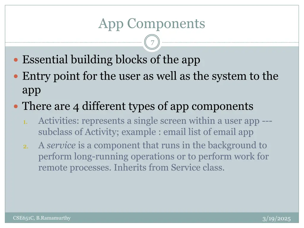 app components