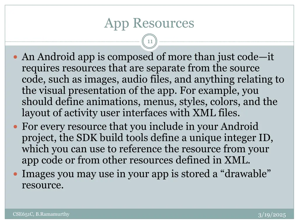 app resources