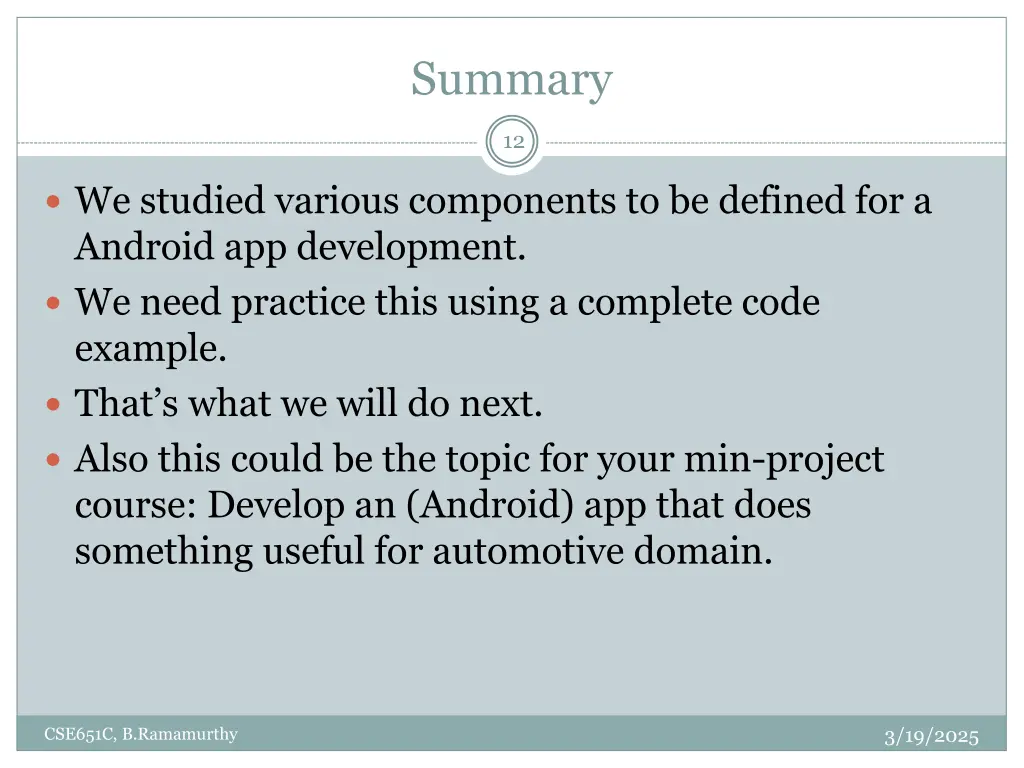 summary