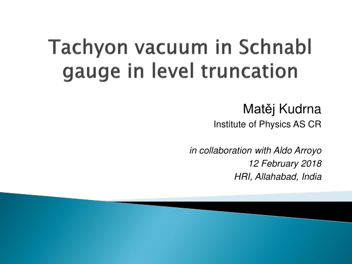 mat j kudrna institute of physics as cr