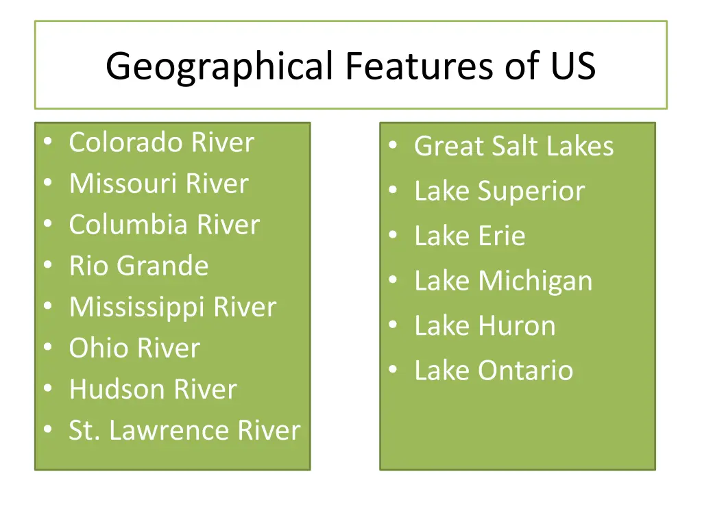 geographical features of us