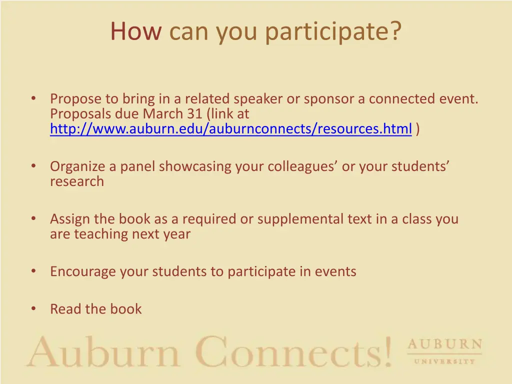 how can you participate