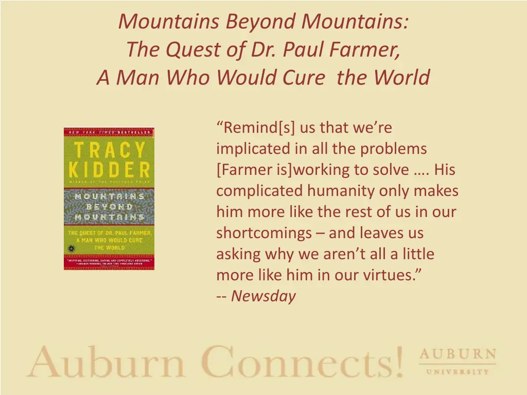 mountains beyond mountains the quest of dr paul