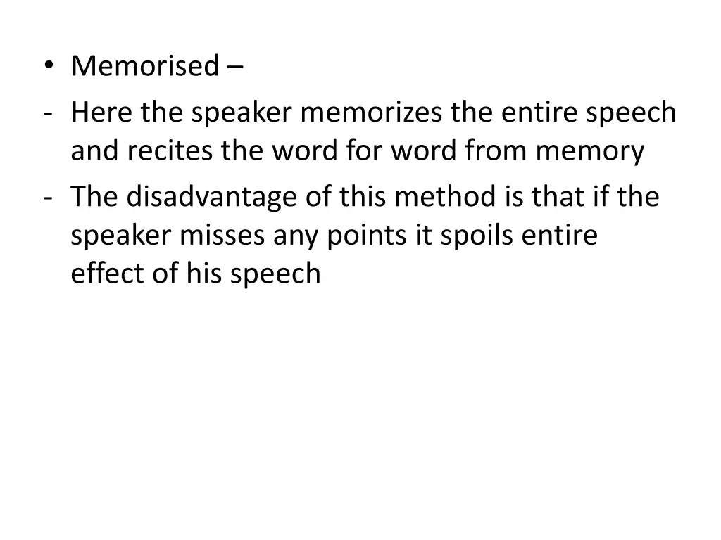 memorised here the speaker memorizes the entire