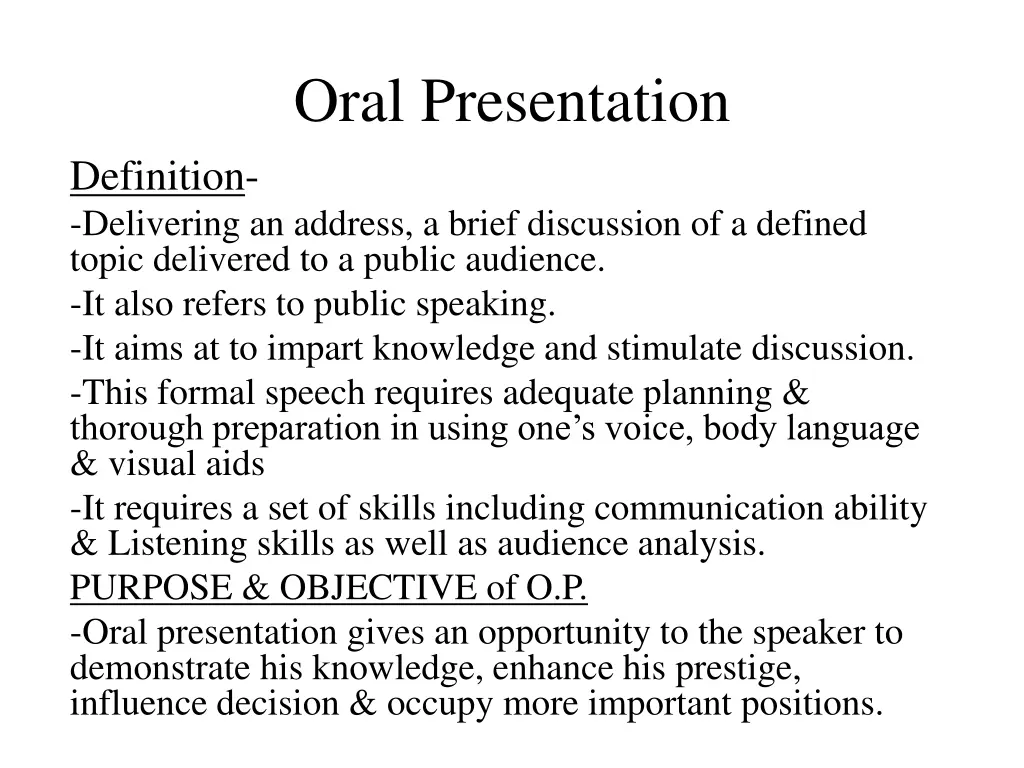 oral presentation 1