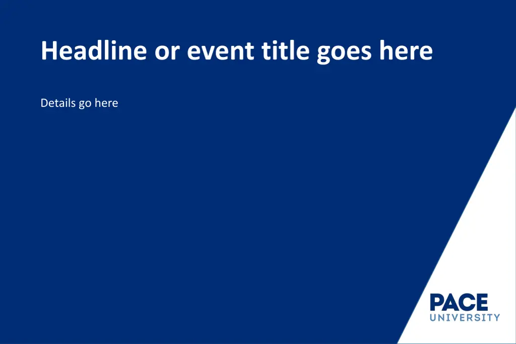 headline or event title goes here 3