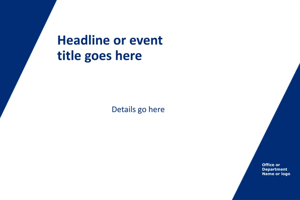 headline or event title goes here