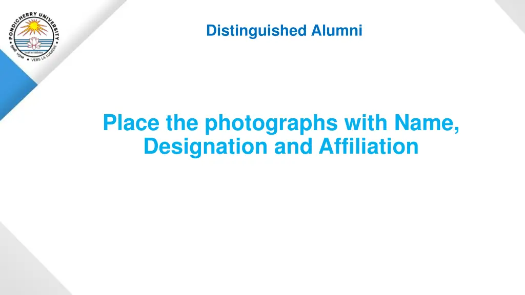 distinguished alumni