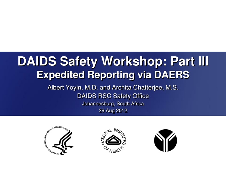 daids safety workshop part iii expedited
