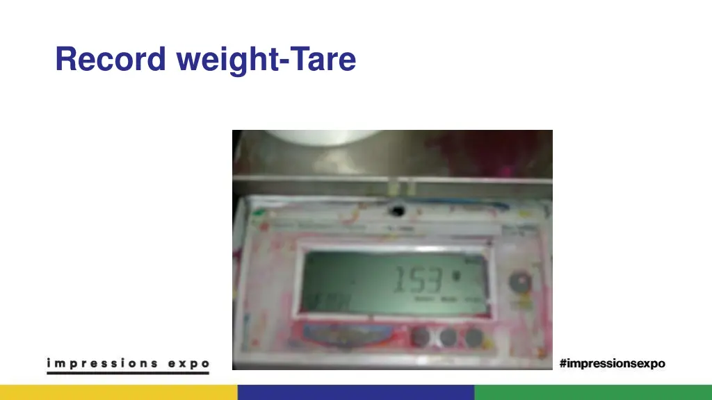 record weight tare 2