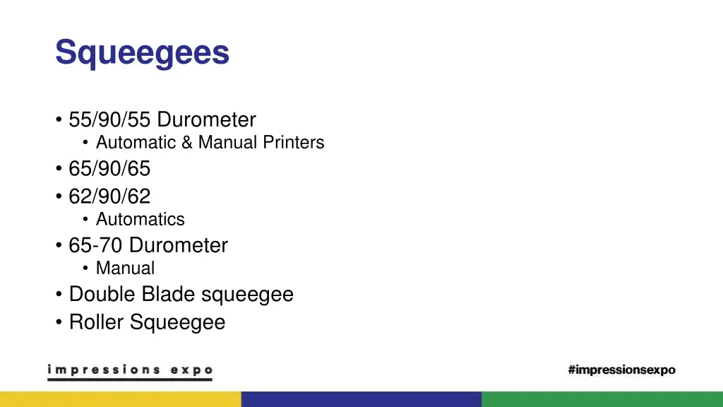 squeegees