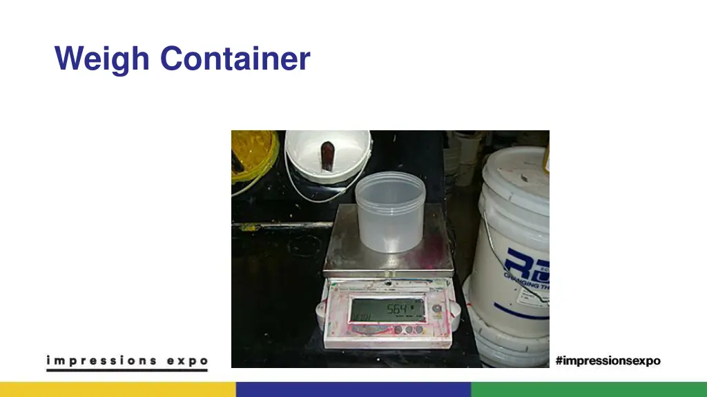 weigh container