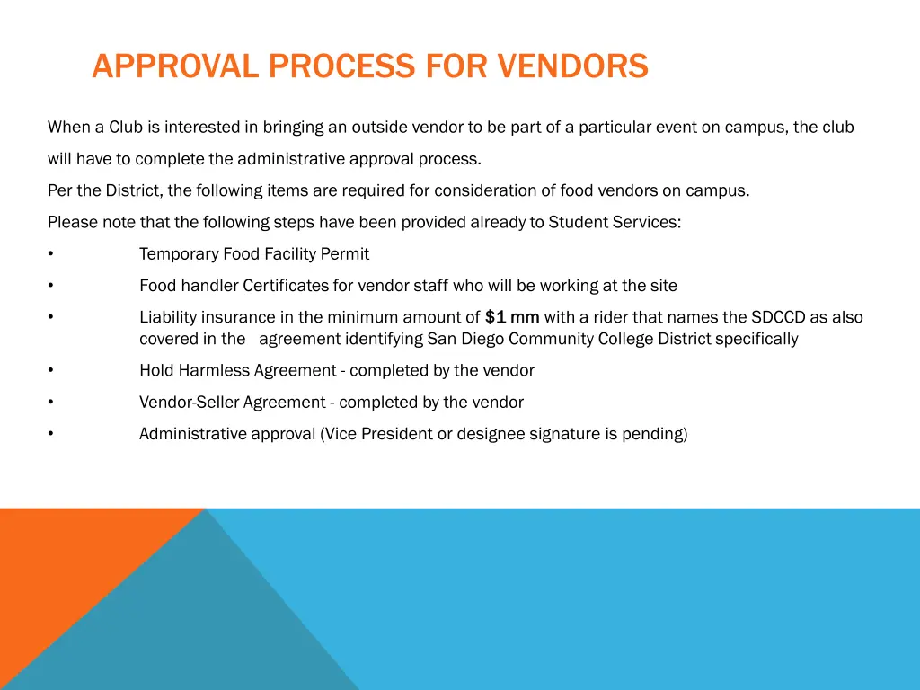approval process for vendors