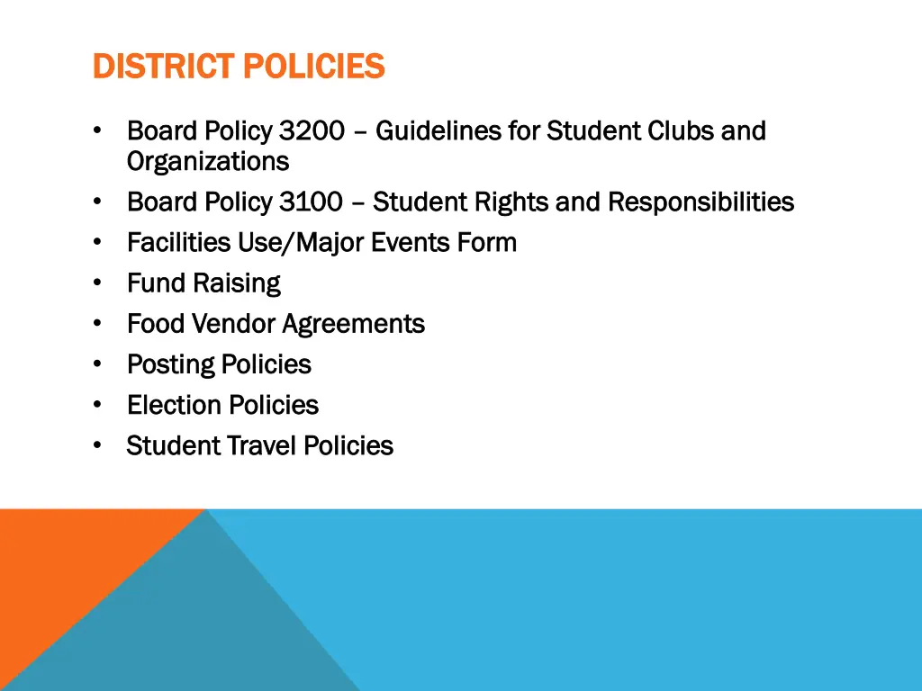 district policies district policies