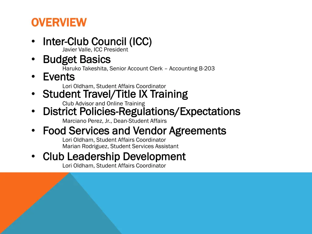 overview overview