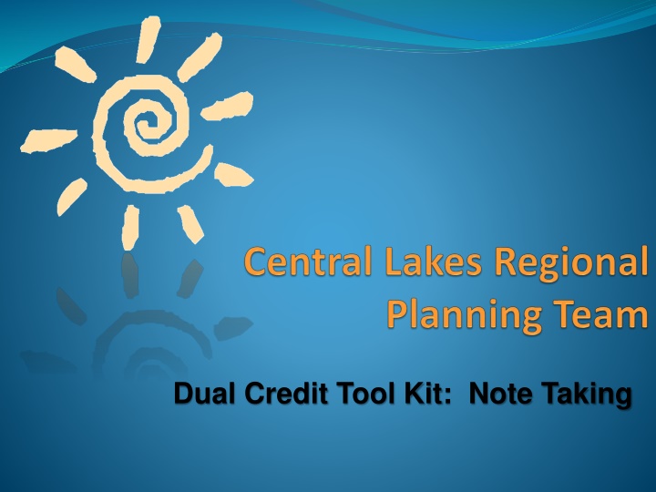 dual credit tool kit note taking