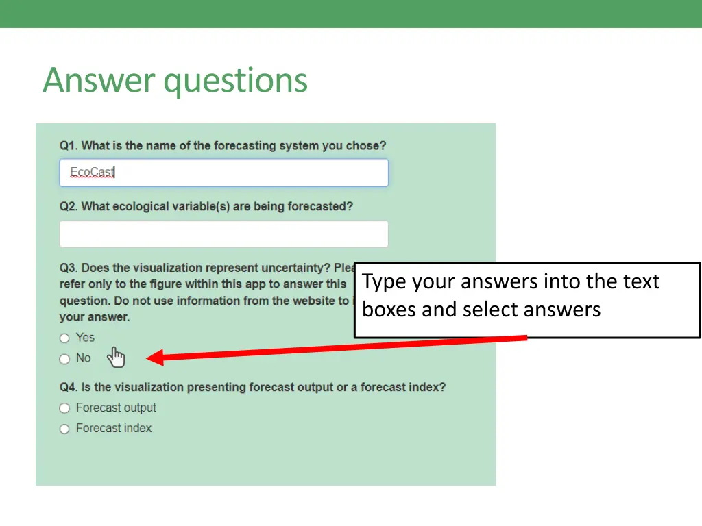 answer questions