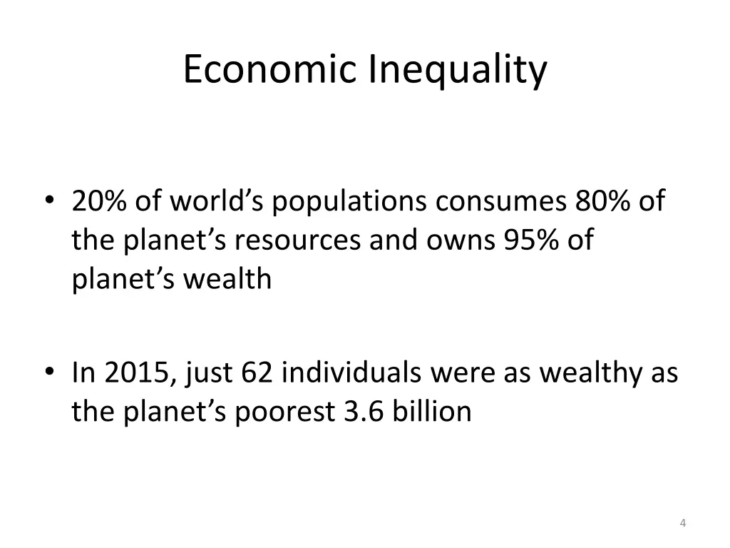 economic inequality