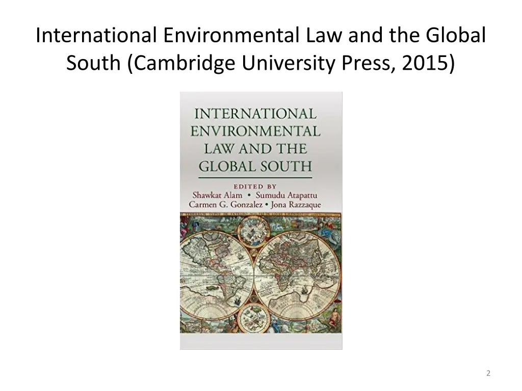 international environmental law and the global