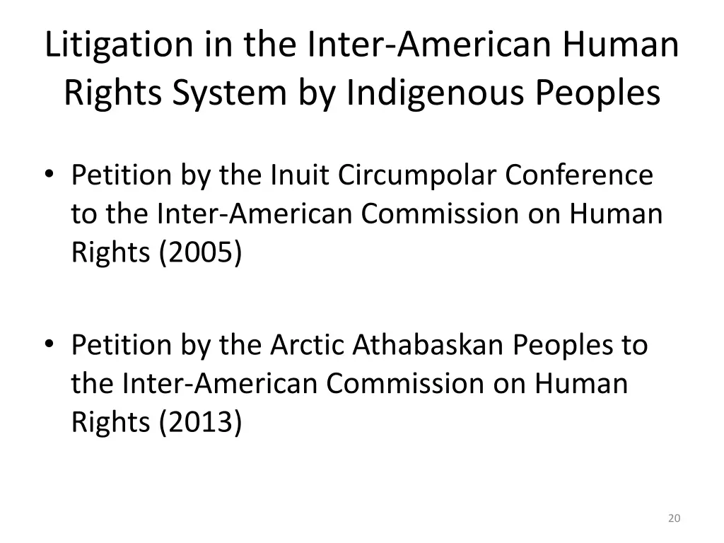 litigation in the inter american human rights