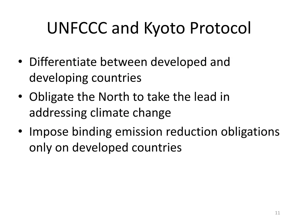 unfccc and kyoto protocol