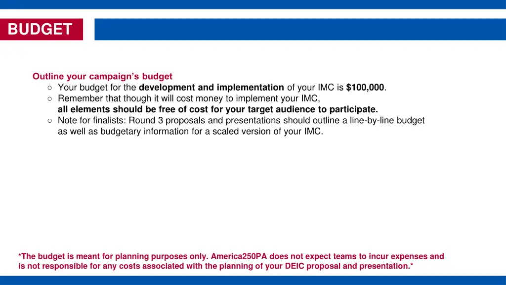 budget