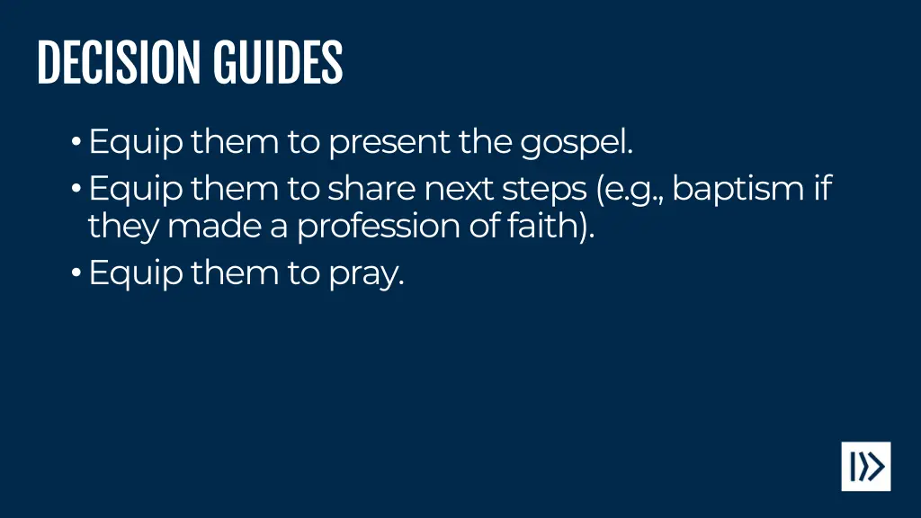 decision guides
