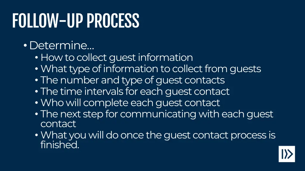 follow up process