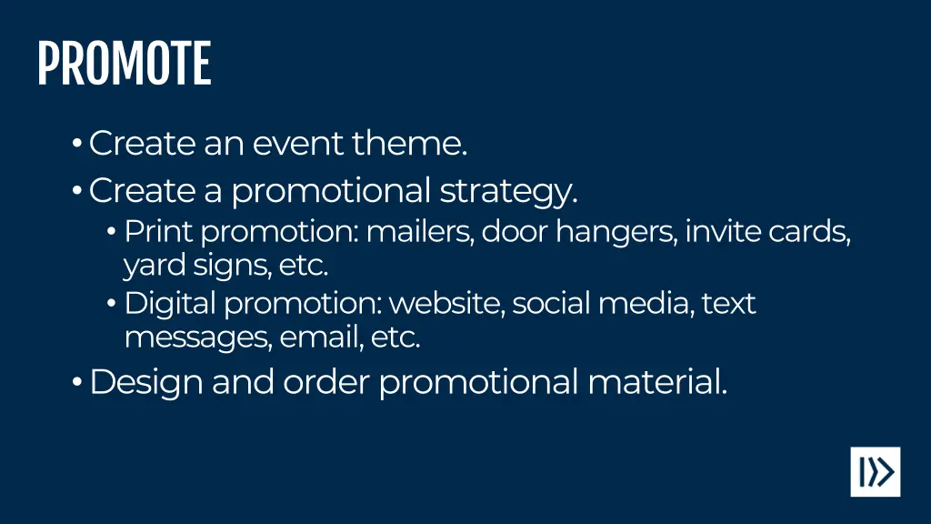 promote