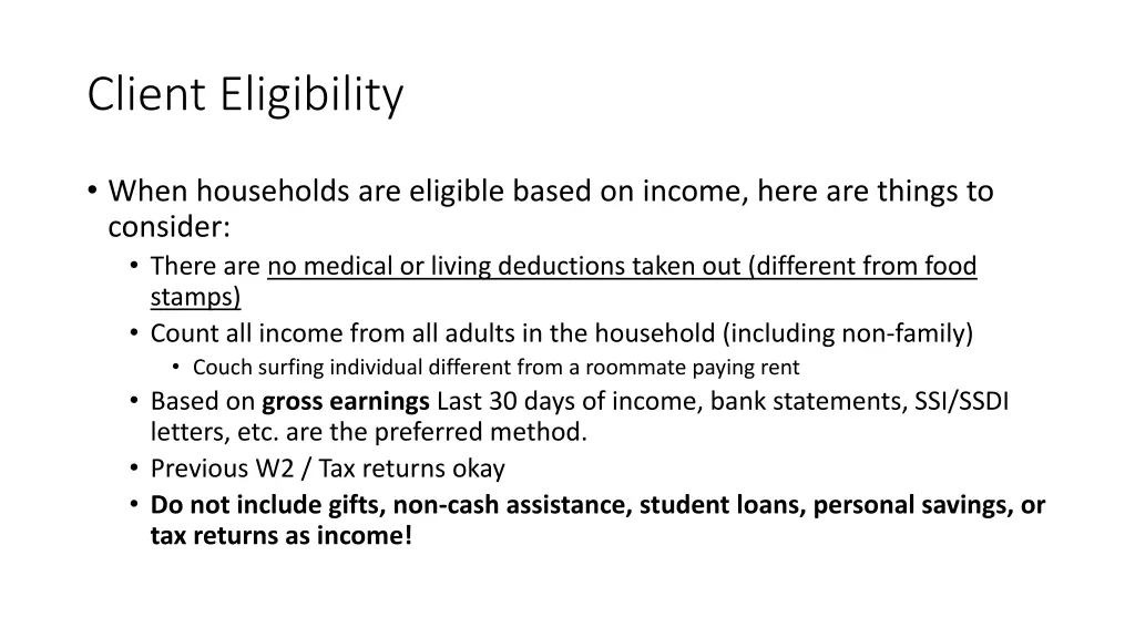 client eligibility 2