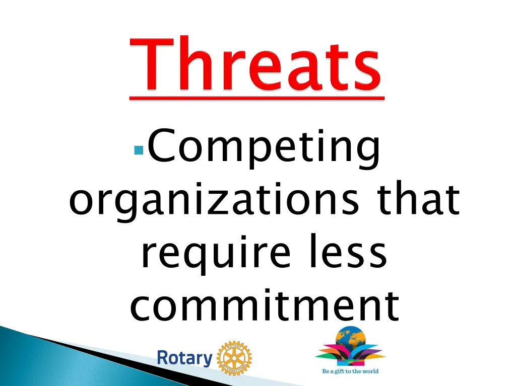 competing organizations that require less
