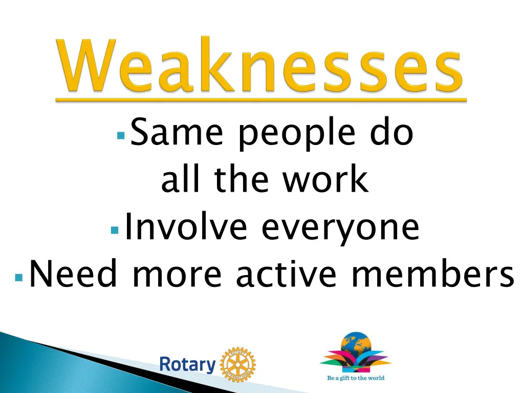 same people do all the work involve everyone need