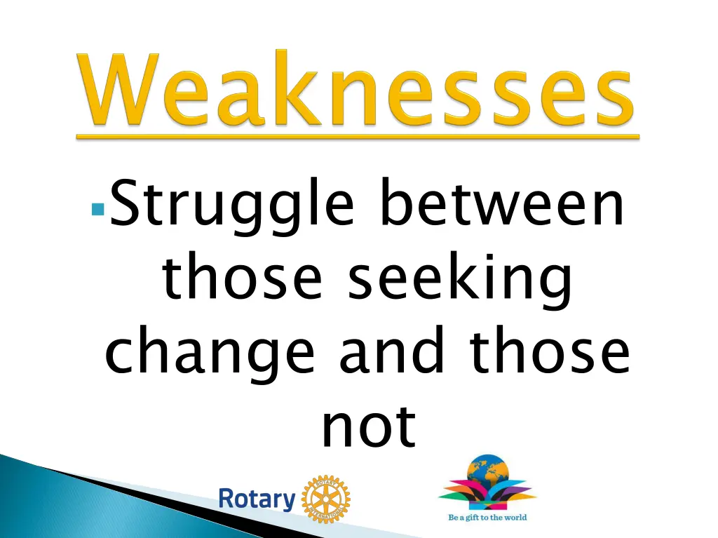 struggle between those seeking change and those