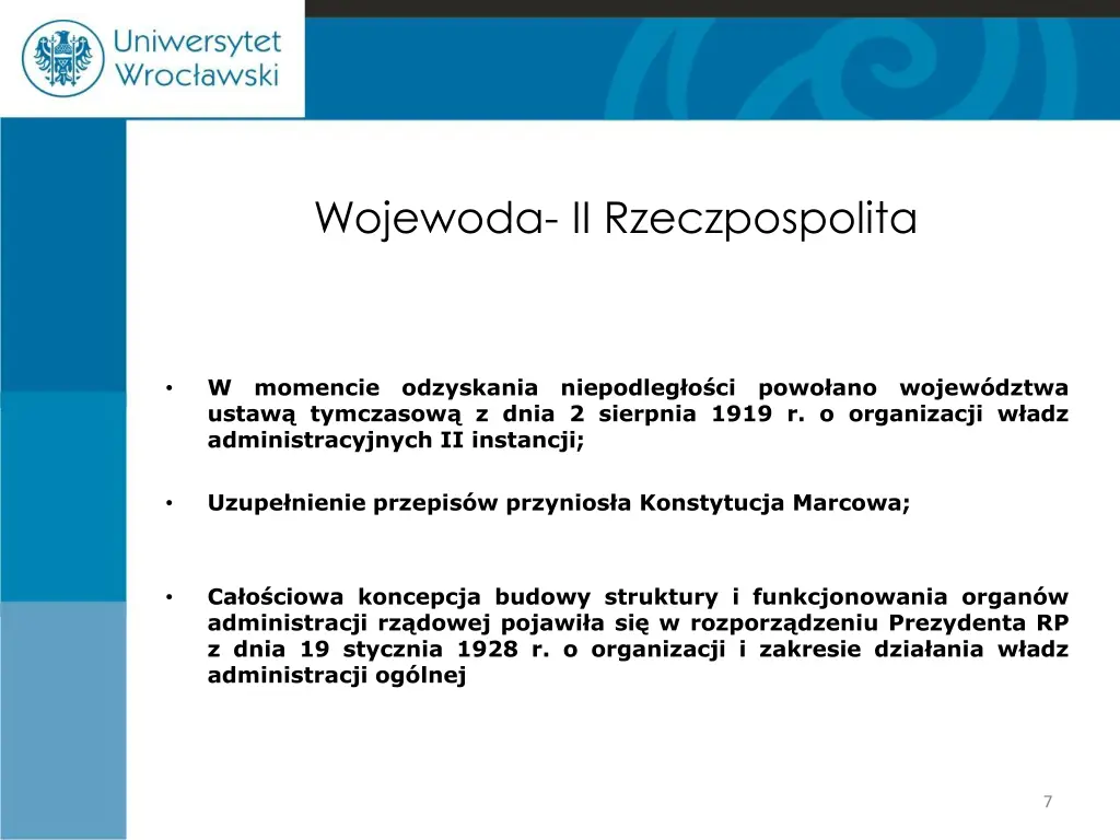 wojewoda ii rzeczpospolita