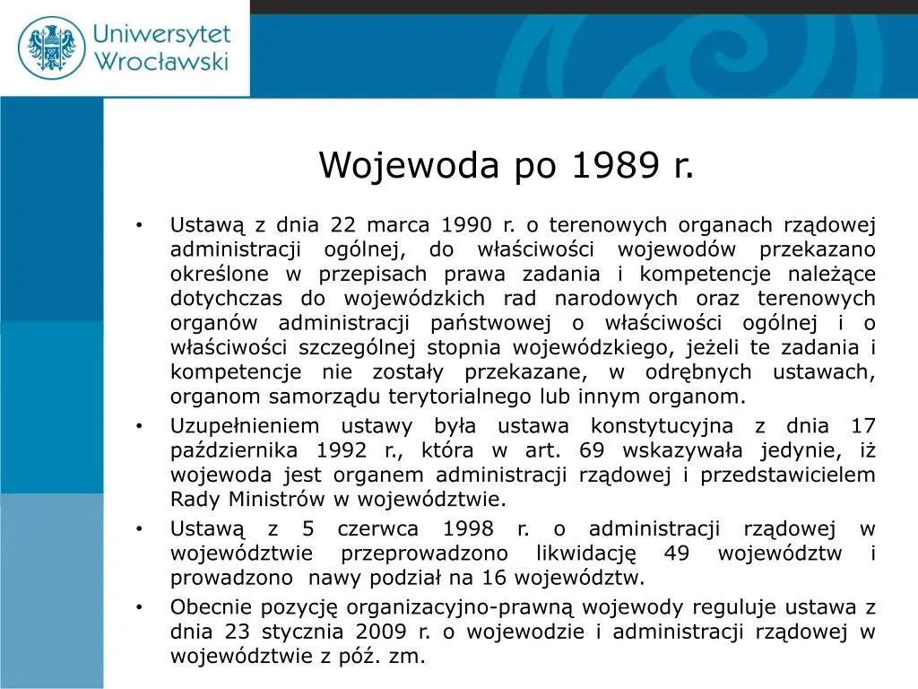 wojewoda po 1989 r