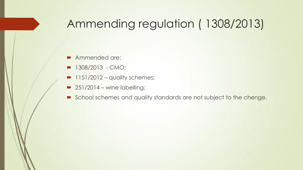ammending regulation 1308 2013