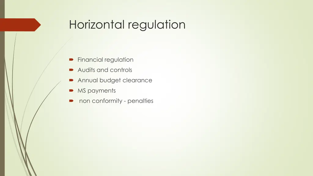 horizontal regulation