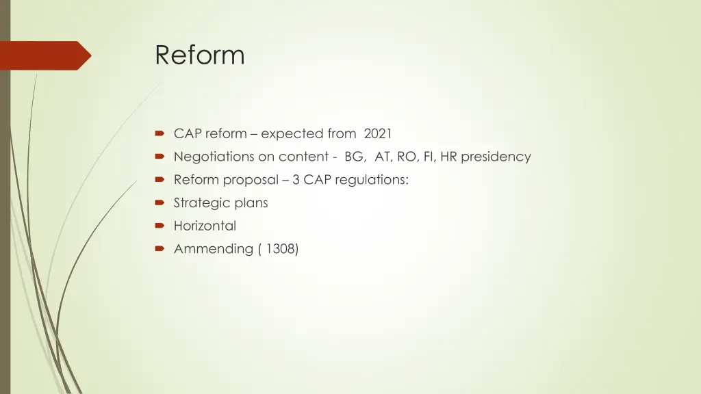 reform