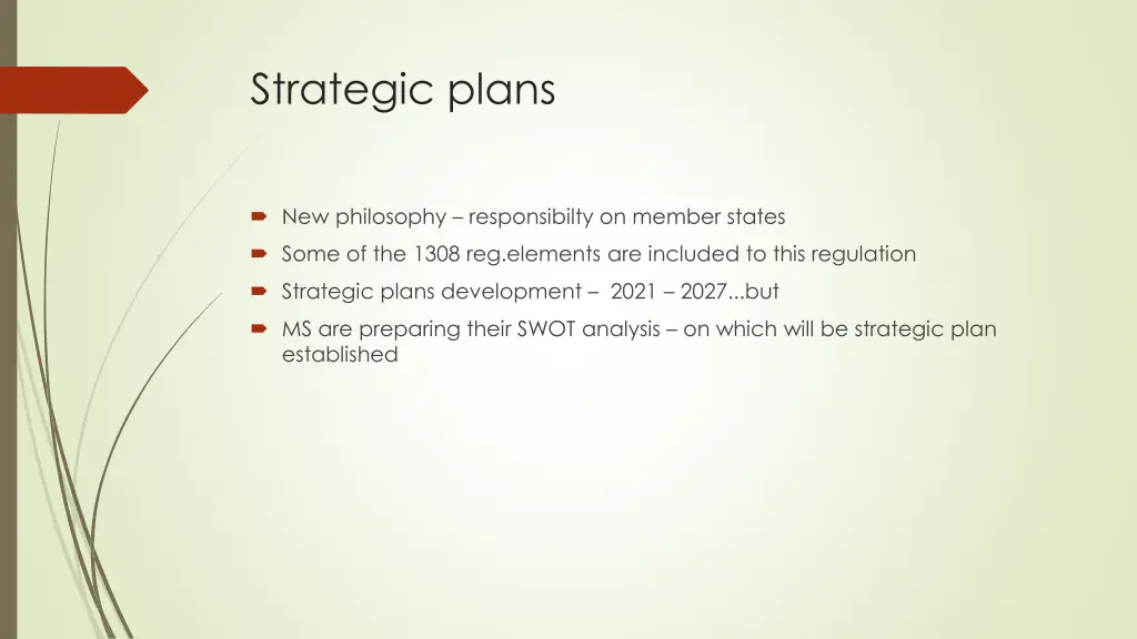 strategic plans