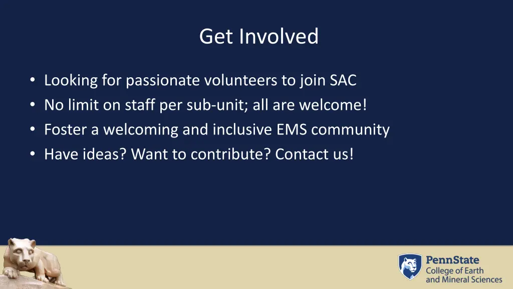 get involved