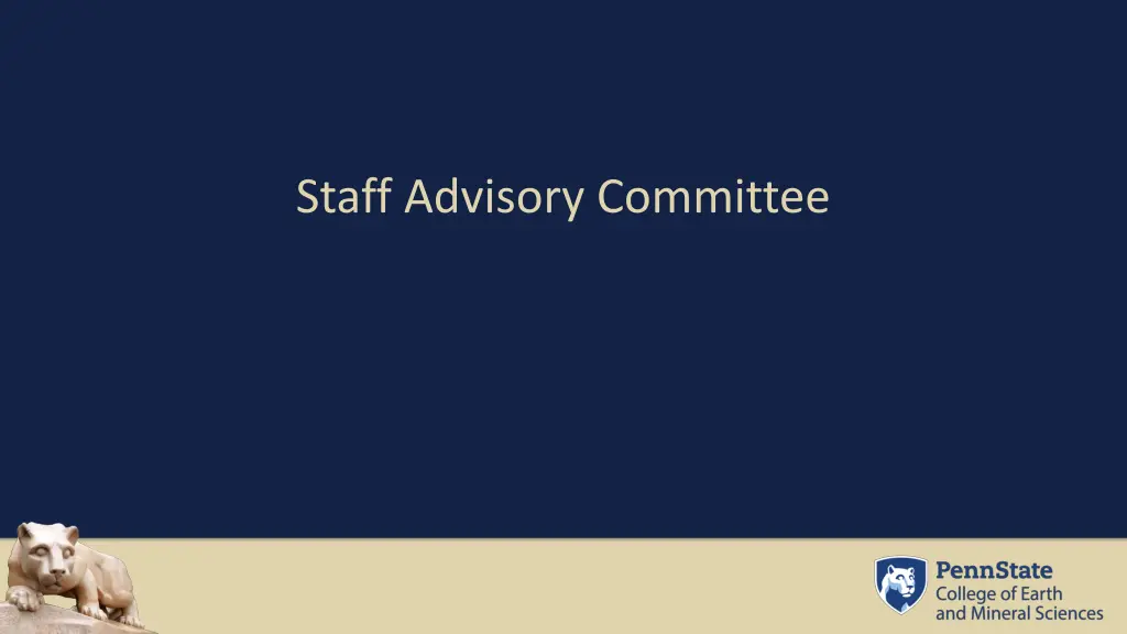 staff advisory committee