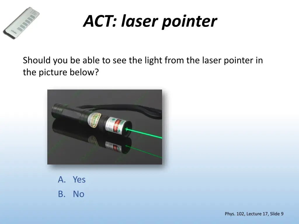 act laser pointer