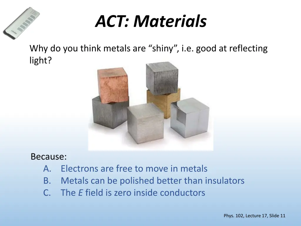 act materials