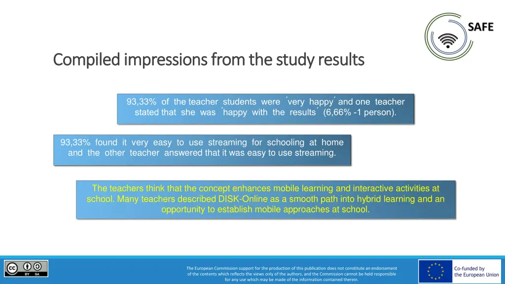 compiled impressions from the study results 1