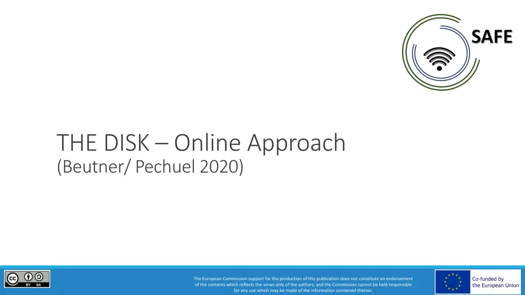the disk online approach beutner pechuel 2020