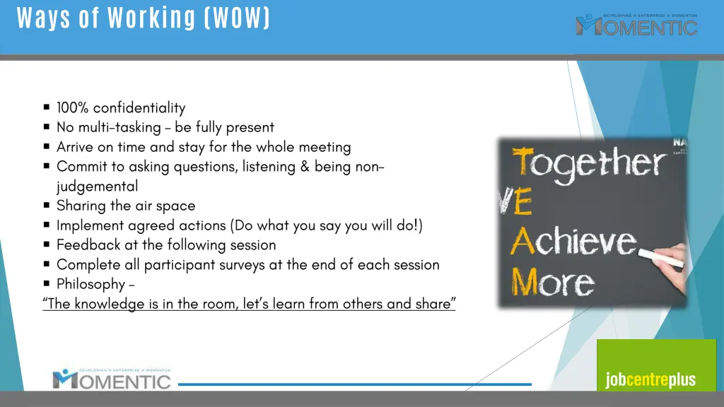 ways of working wow